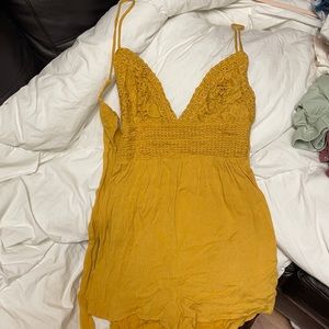 American threads yellow romper